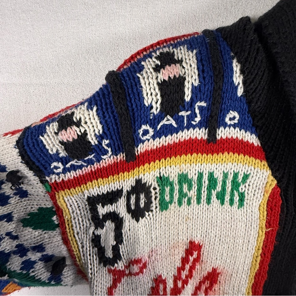 VTG 1990 The Eagle’s Eye General Store Groceries Cola Women’s Cardigan Size L - Picture 8 of 12